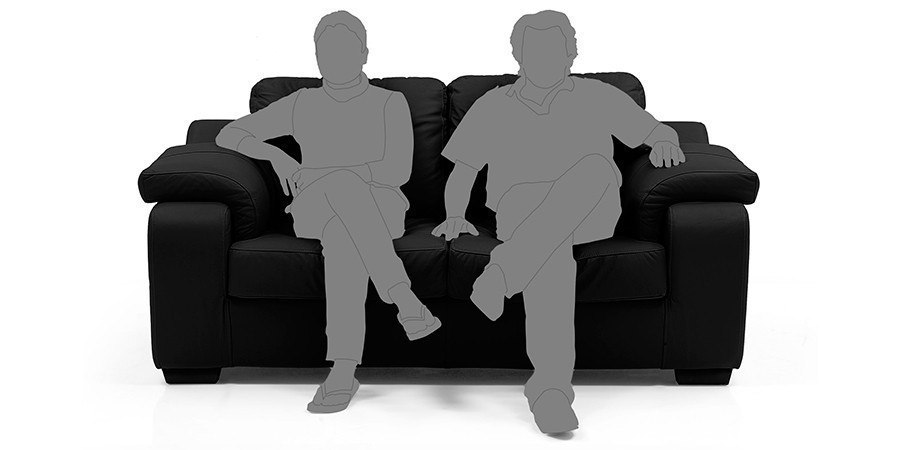 Tribunal Leather Sofa (Licorice)